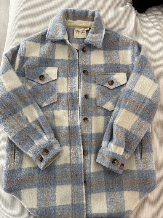 RD Style Jackets & Blazers - Fuzzy plaid shacket